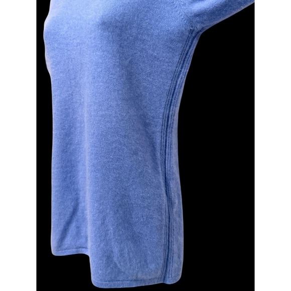 Celeste 100% Cashmere Turtleneck Sweater M Lavender Classic Preppy Minimalist - Picture 3 of 6